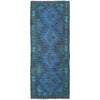 Blue Color Overdyed Kelim Runner 2' 0" x 4' 11" (ft) - No. B29189