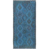 Blue Color Overdyed Kelim Runner 2' 11" x 6' 2" (ft) - No. B29191