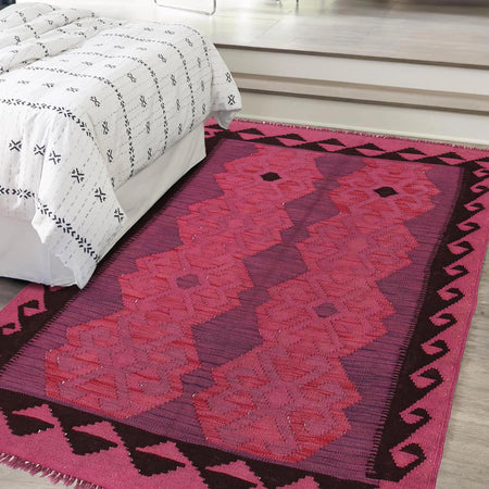 Overdyed Kilim 3' 5" x 4' 8" (ft) - No. B29203