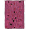 Hand Knotted Overdye Dhurrie 4' 0" x 5' 7" (ft) - No. B29230