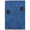 Blue Color Overdyed Kelim 3' 11" x 5' 8" (ft) - No. B29239