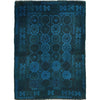 Blue Color Overdyed Rug 3' 5" x 4' 9" (ft) - No. B29243