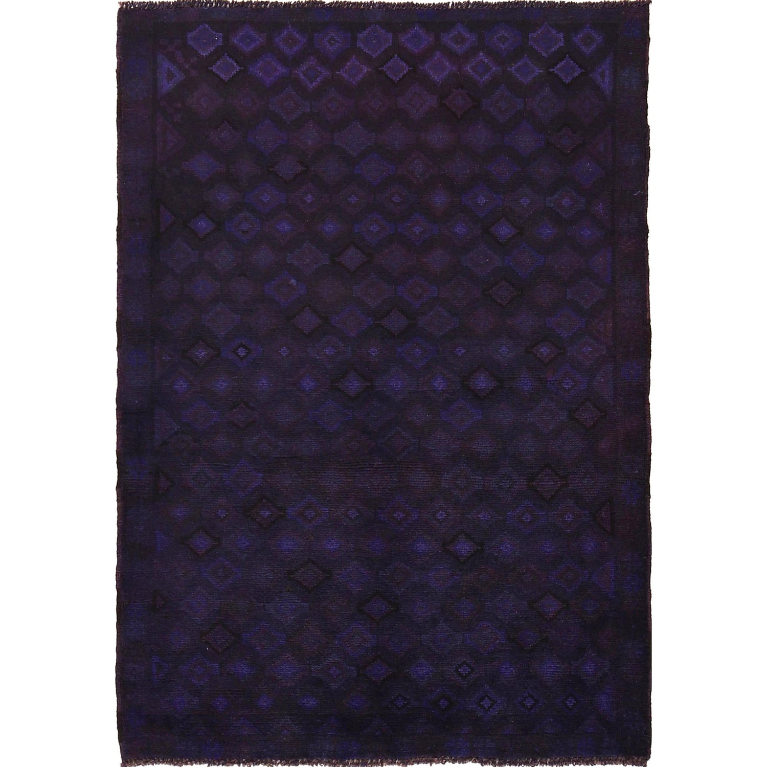 Handmade Overdyed Rug 3' 4" x 4' 9" (ft) - No. B29250