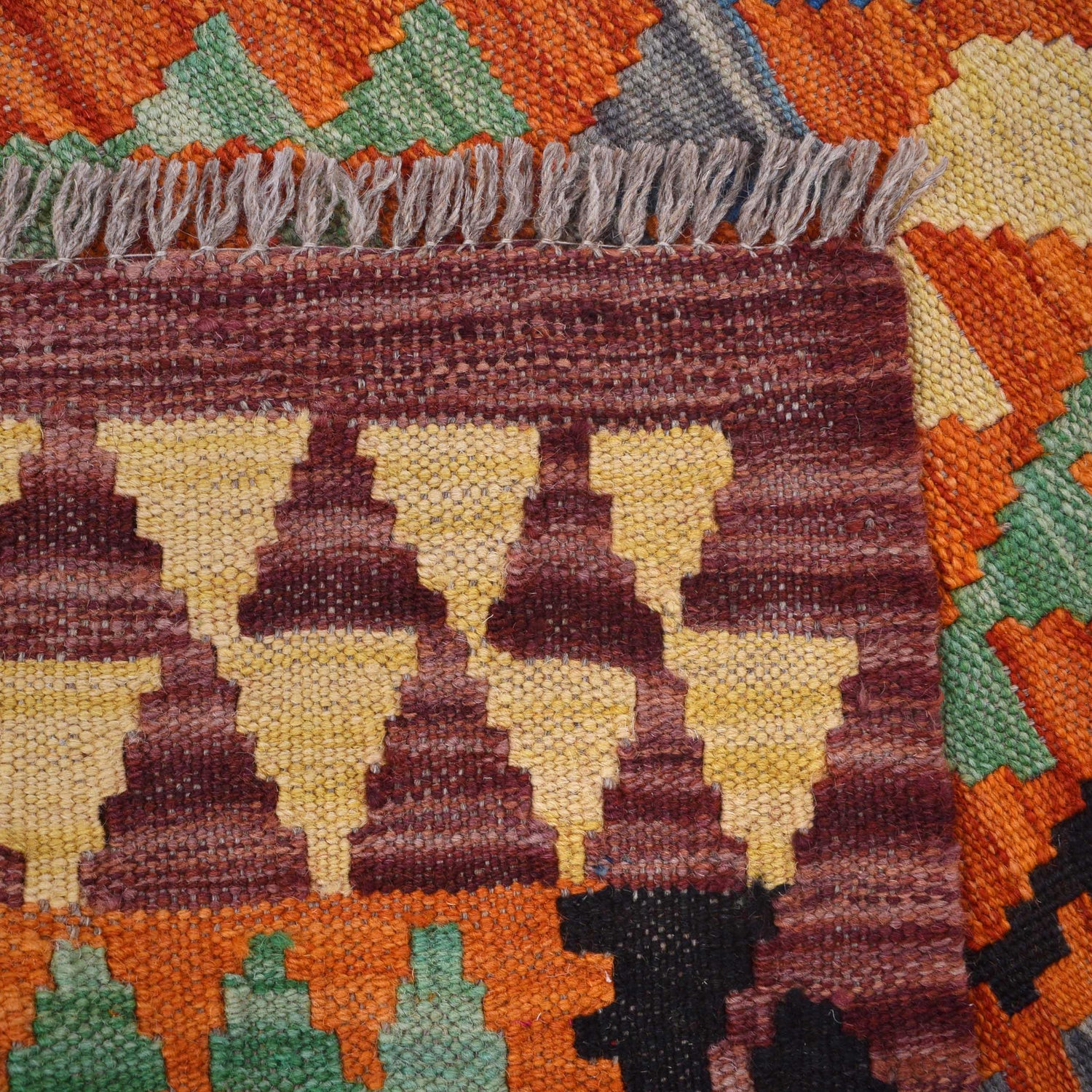 Handmade Vegetable Kelim 2' 10" x 5' 2" (ft) - No. B29439