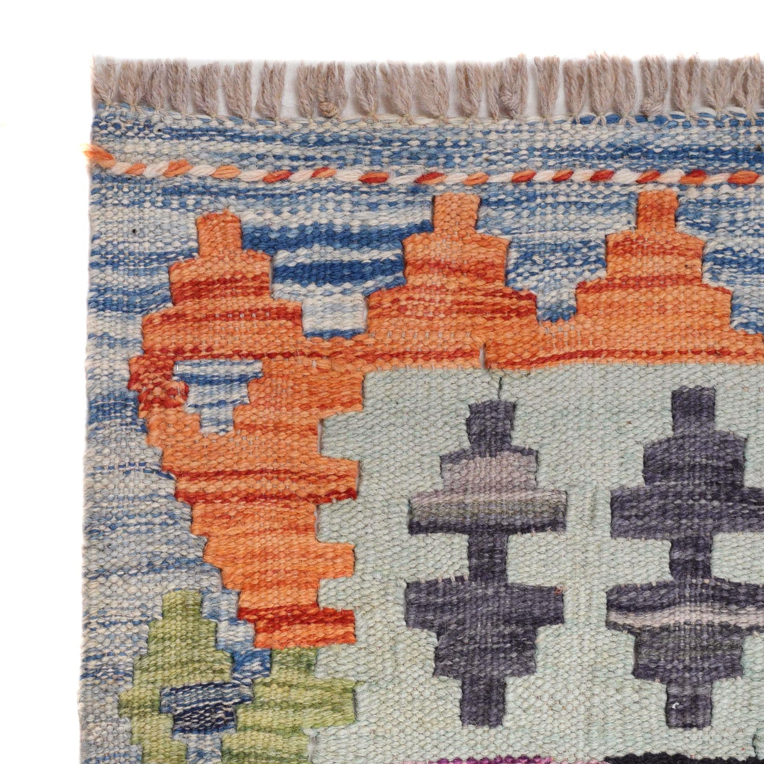 Handmade Vegetable Kelim 5' 11" x 8' 0" (ft) - No. B29446