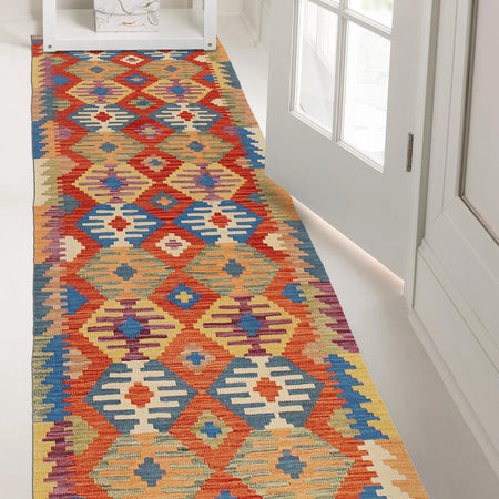 Vegetable Kilim Runner 2' 7" x 9' 5" (ft) - No. B29476