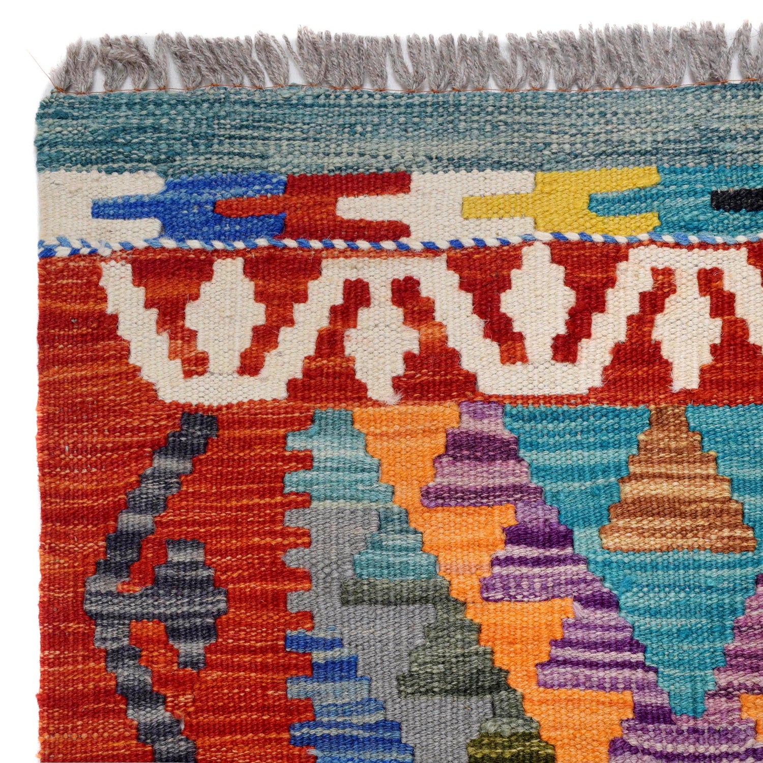 Vegetable Kilim Runner 2' 7" x 9' 9" (ft) - No. B29488