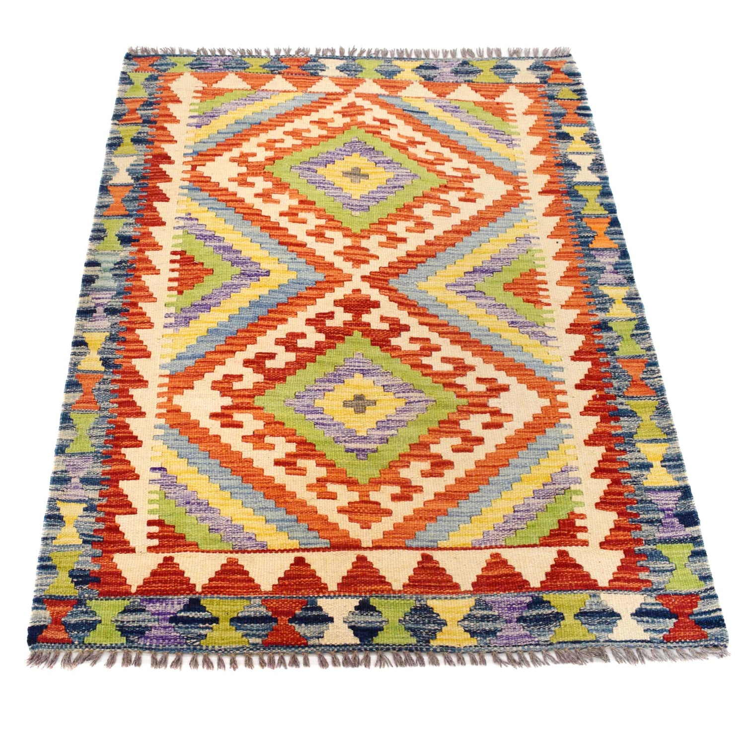 Handmade Vegetable Kilim 3' 0" x 4' 0" (ft) - No. B29562