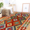 Handmade Vegetable Kilim 2' 9" x 4' 2" (ft) - No. B29680