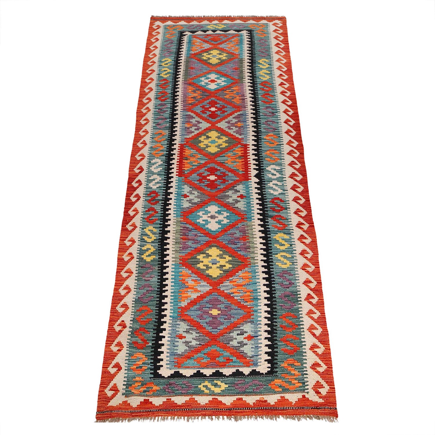 Vegetable Kilim Runner 2' 11" x 9' 10" (ft) - No. B29686
