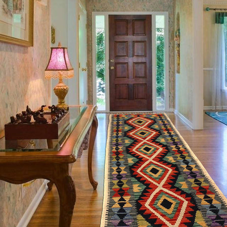 Vegetable Kelim Runner 2' 6" x 6' 5" (ft)- No. B29721