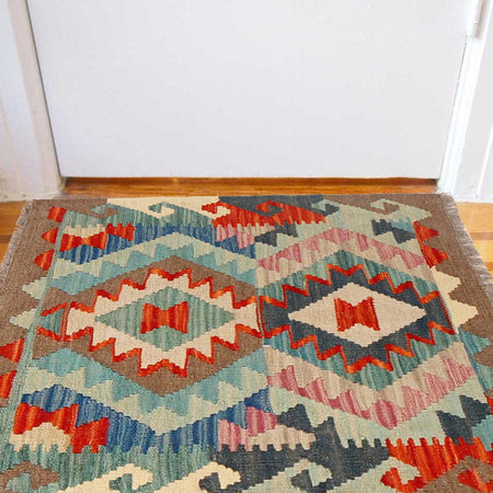 Handmade Vegetable Kilim 2' 1" x 2' 6" (ft) - No. B29816