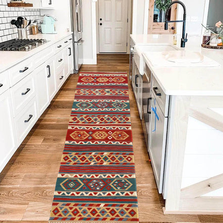 Vegetable Kilim Runner 3' 9" x 12' 8" (ft) - No. B30040