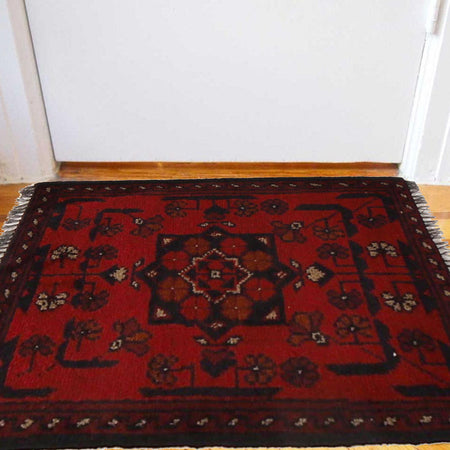 Red Doormat 1' 4" x 2' 0" (ft) - No. B30095