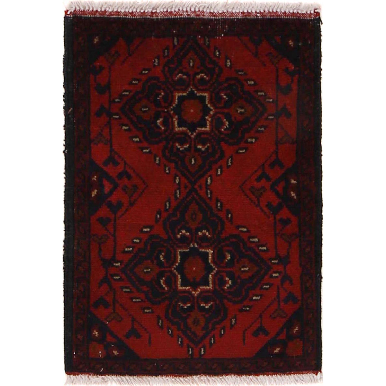 Handmade Floor Mat 1' 5" x 2' 0" (ft) - No. B30187