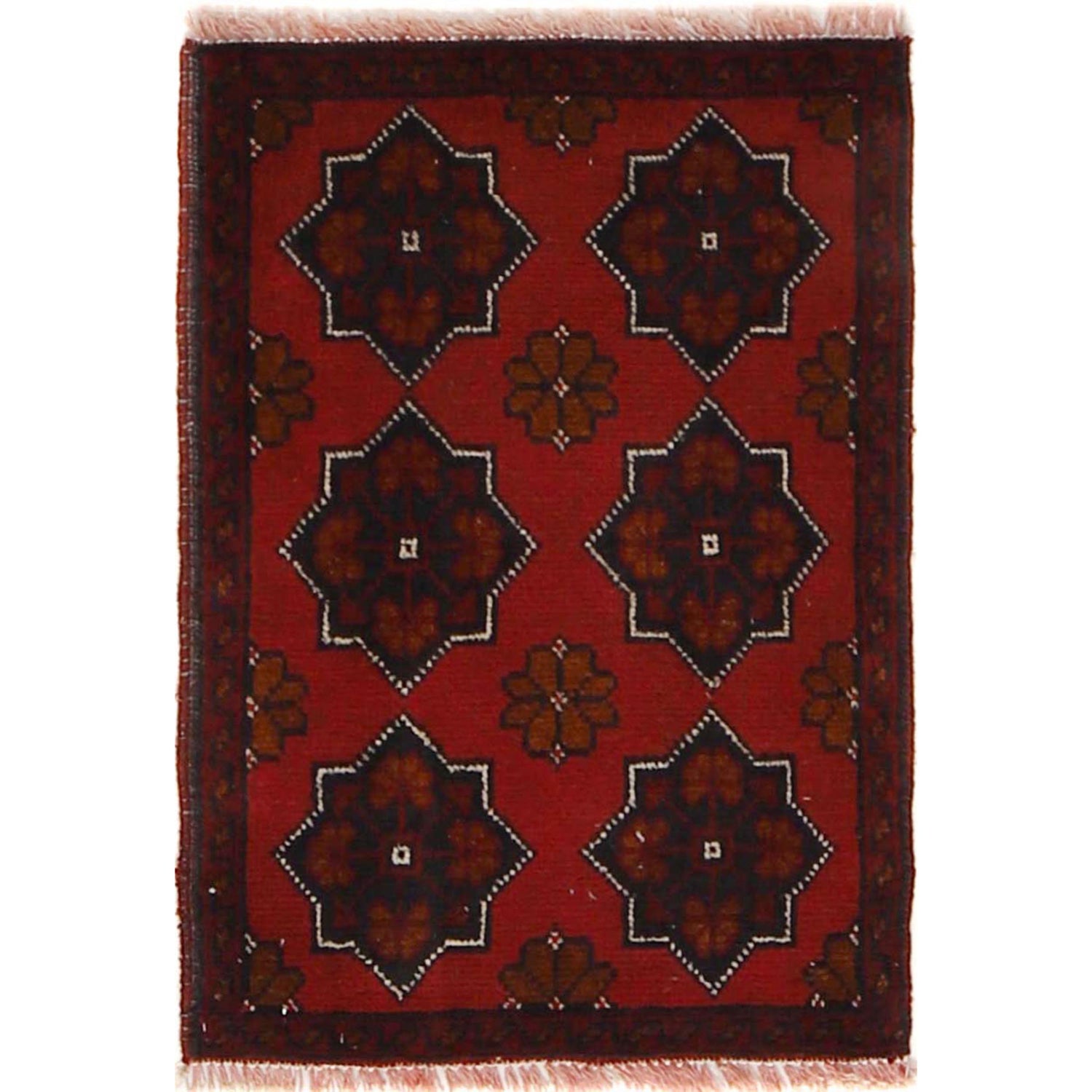 Red Color Doormat 1' 5" x 2' 0" (ft) - No. B30199