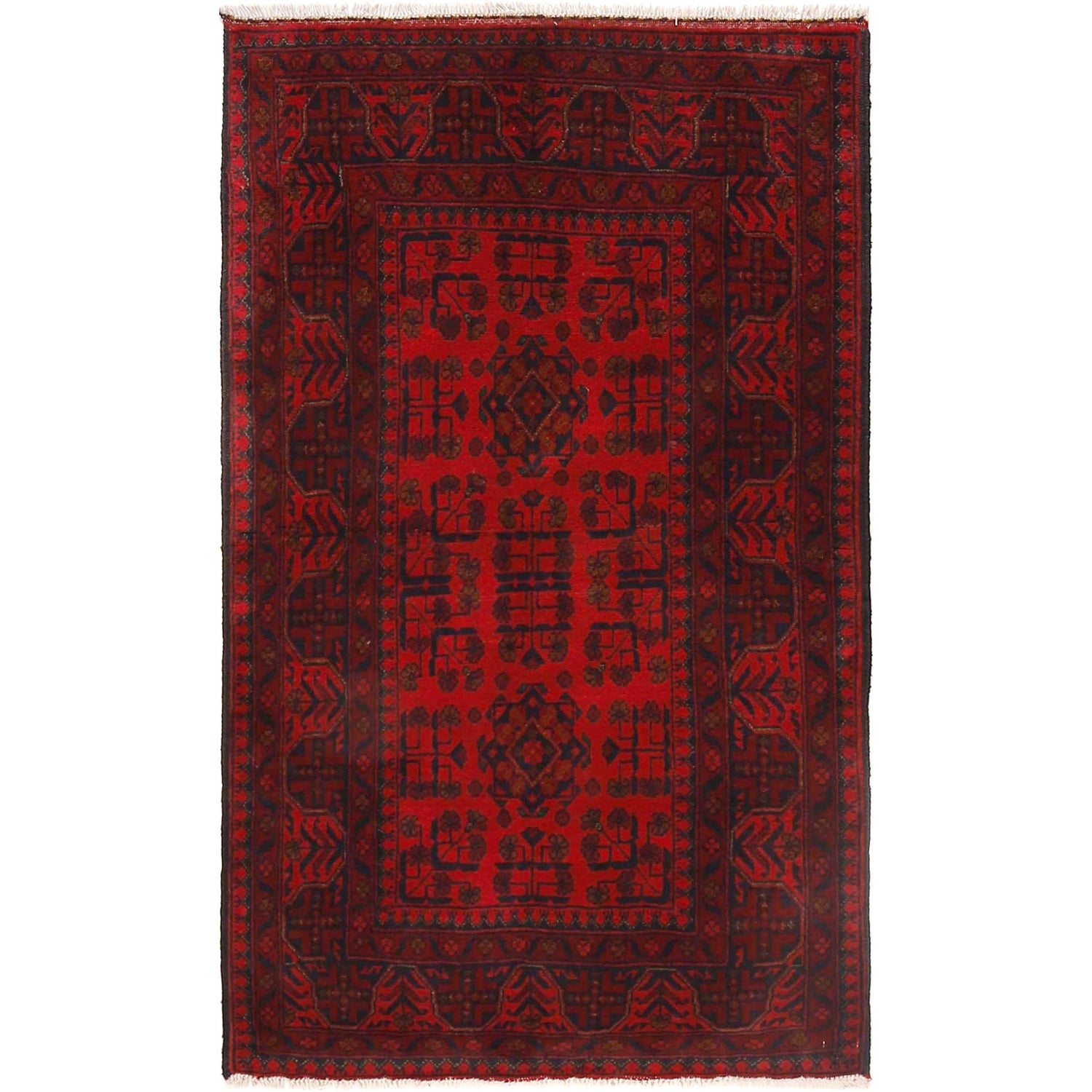 Handmade Khal Mohammadi Carpet 3' 1" x 5' 0" (ft) - No. B30200