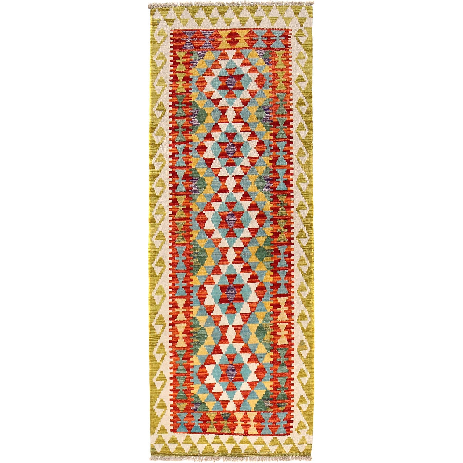 Vegetable Kilim Runner 2' 3" x 6' 6" (ft)- No. B30470
