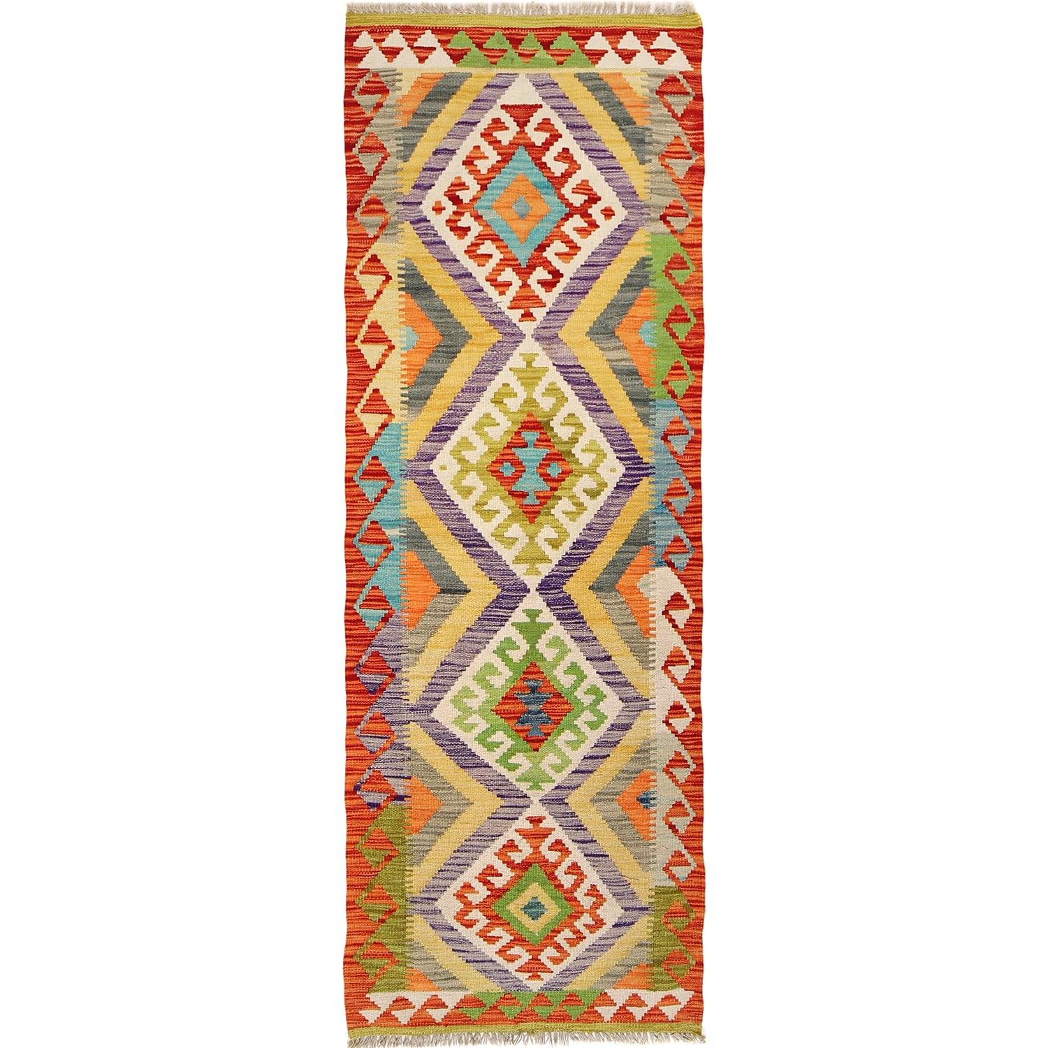 Vegetable Kilim Runner 2' 3" x 6' 6" (ft)- No. B30487