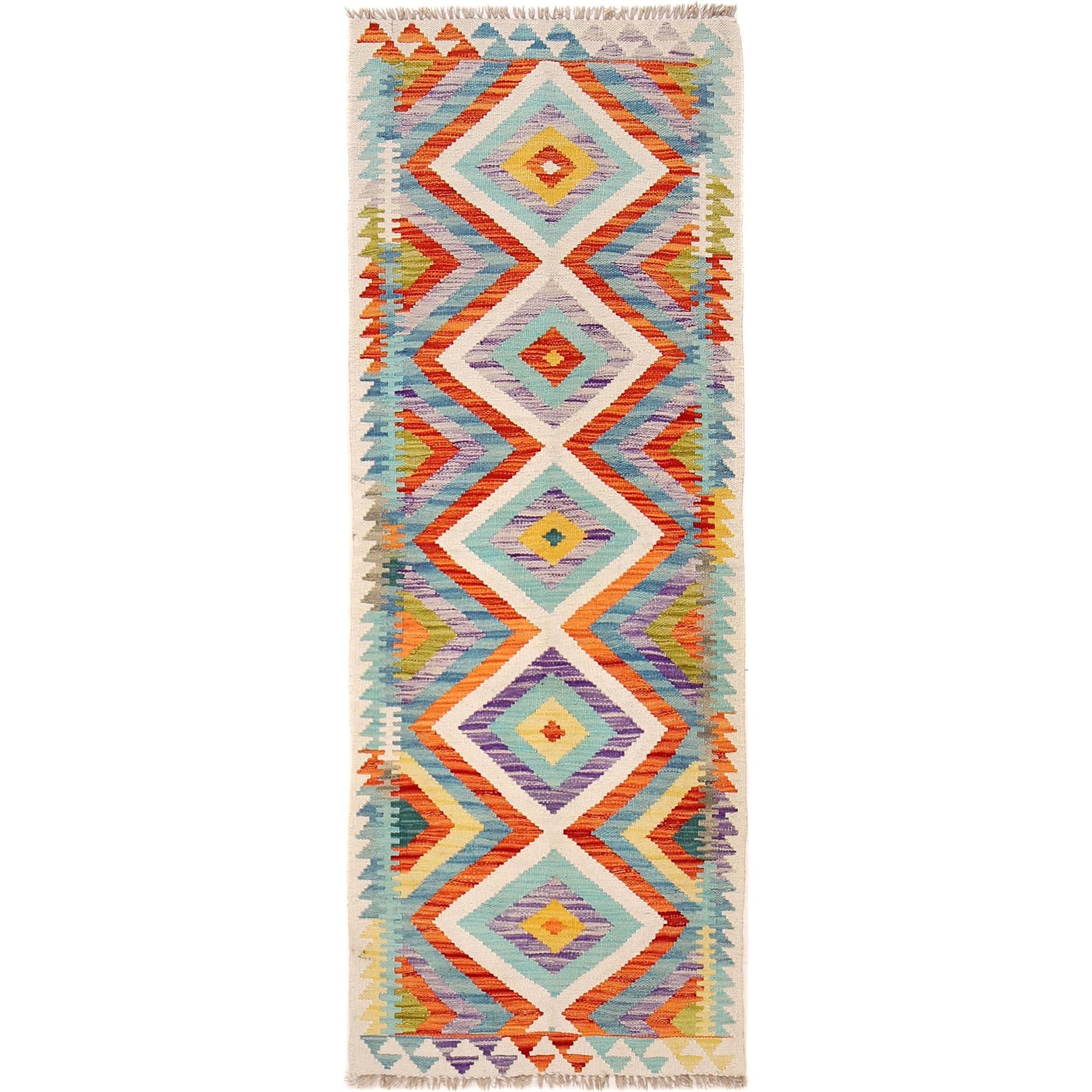 Vegetable Kelim Runner 2' 2" x 6' 3" (ft)- No. B30518