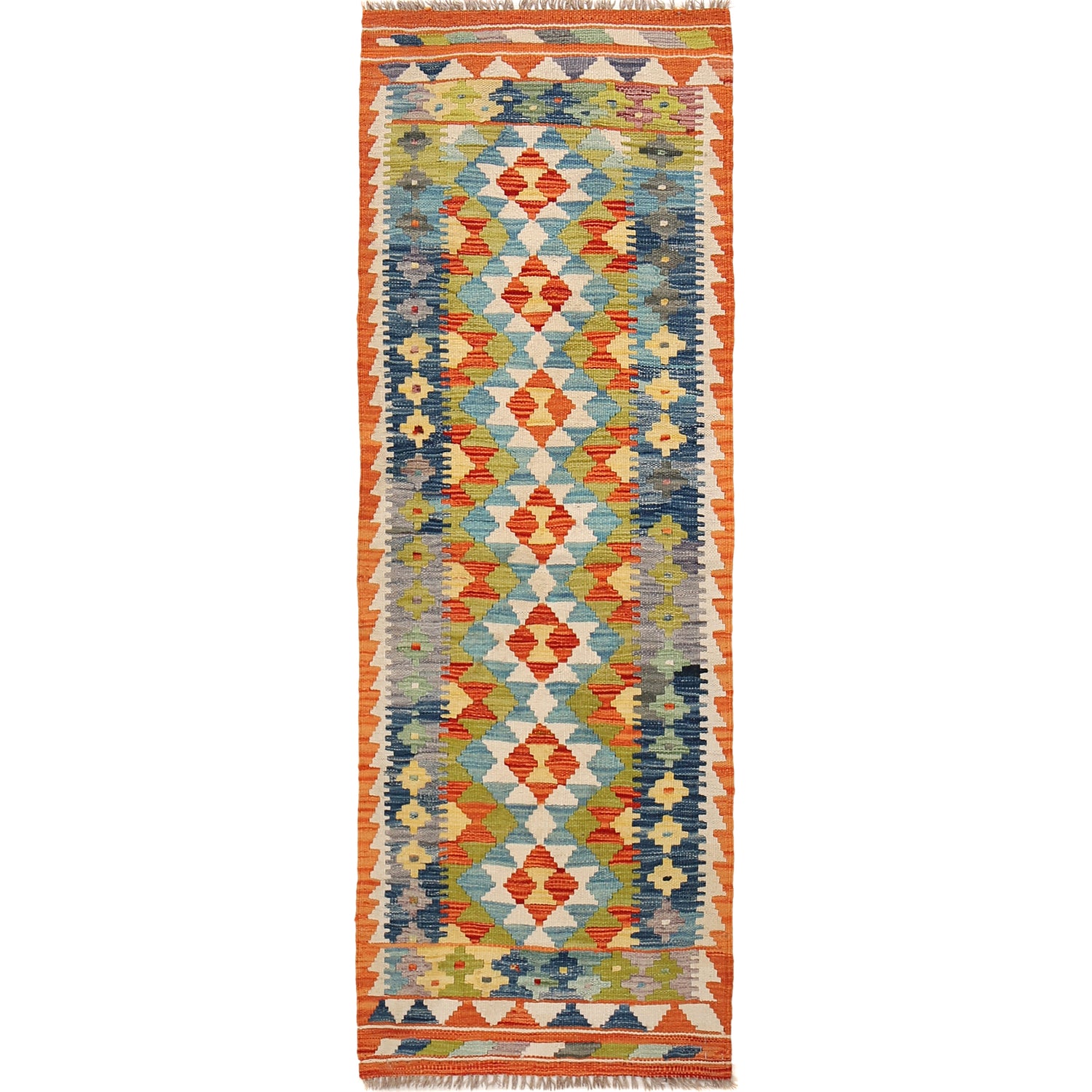 Vegetable Kilim Runner 2' 2" x 6' 3" (ft)- No. B30528