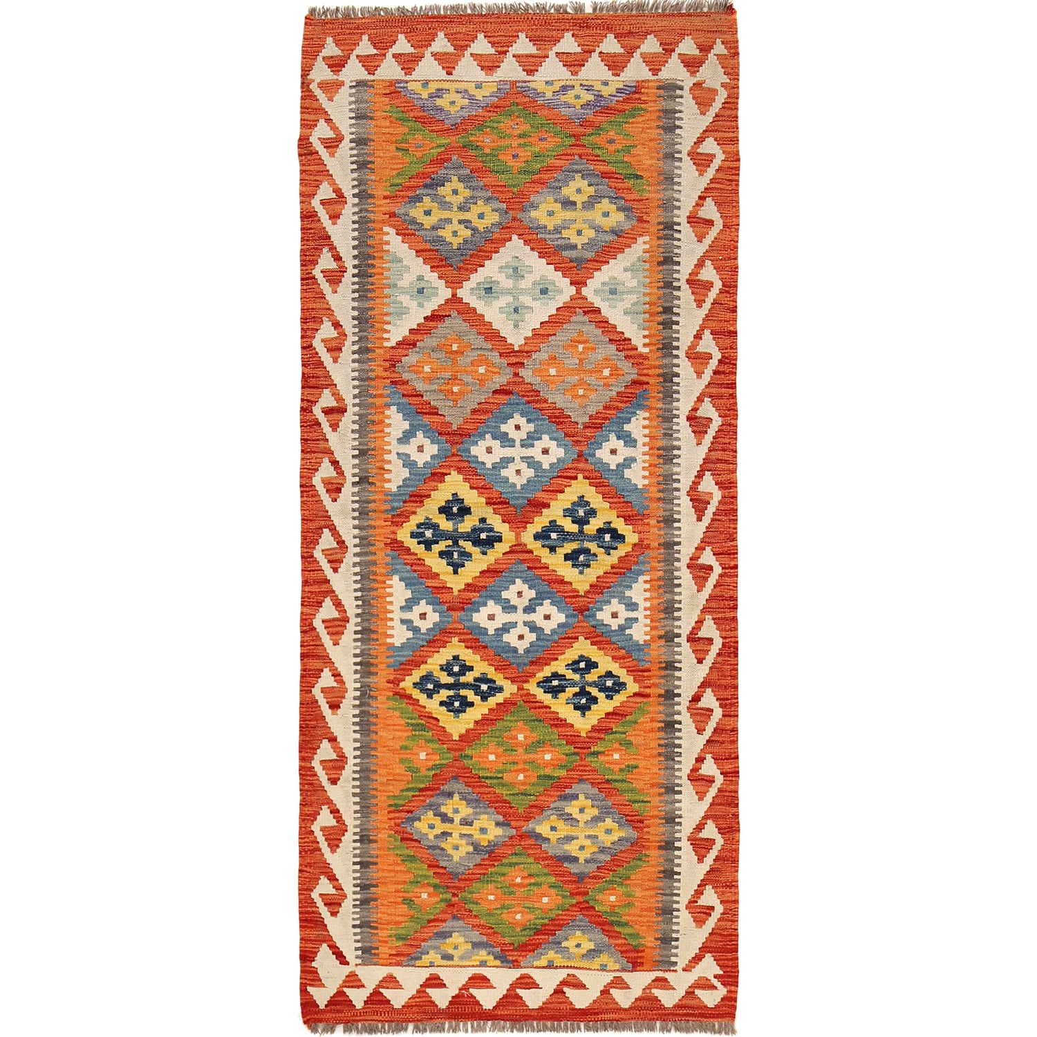 Vegetable Kilim Runner 2' 8" x 6' 6" (ft)- No. B30539