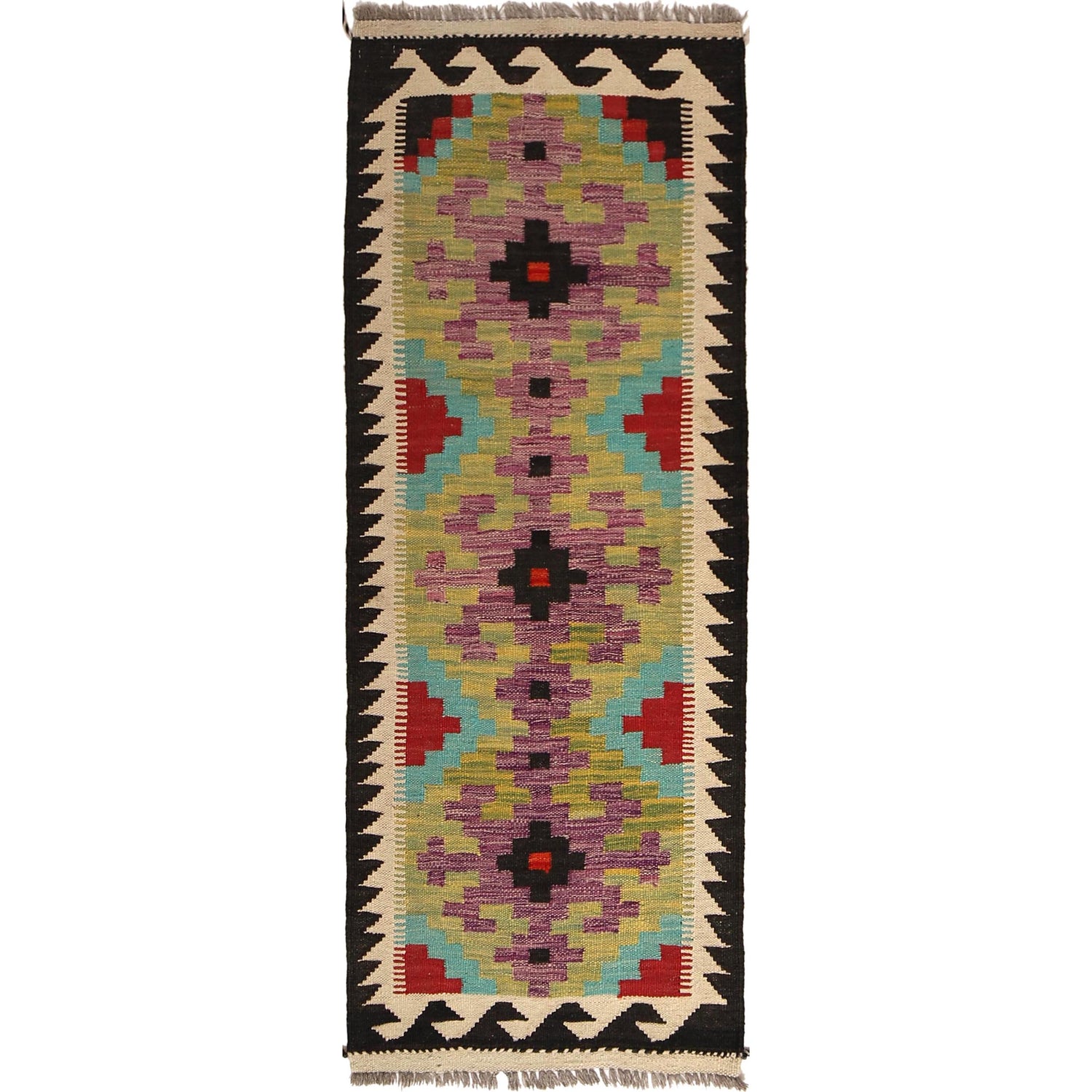 Vegetable Kelim Runner 1' 9" x 4' 11" (ft)- No. B30614