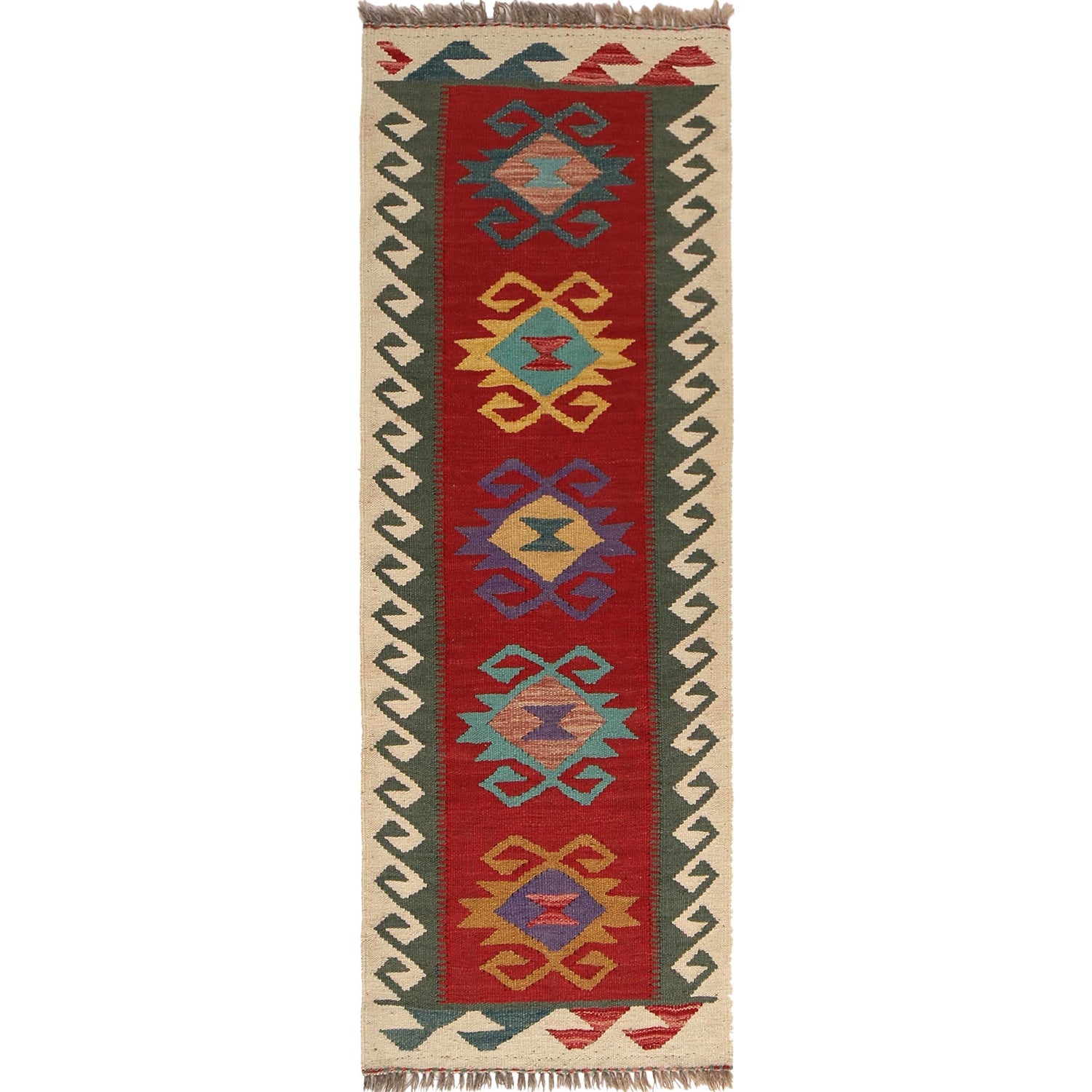 Vegetable Kilim Runner 1' 9" x 5' 2" (ft)- No. B30615