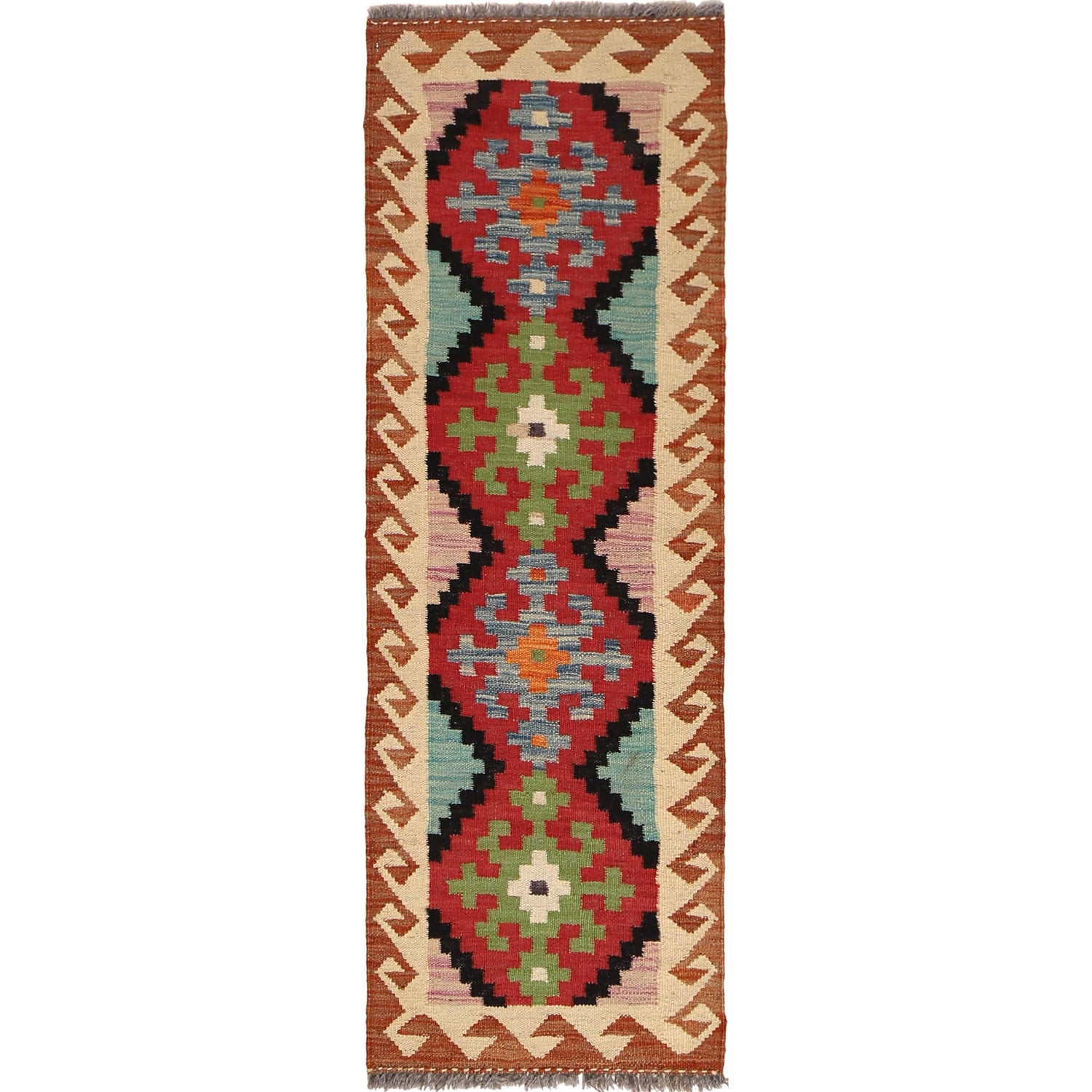 Vegetable Kelim Runner 1' 7" x 4' 9" (ft)- No. B30616