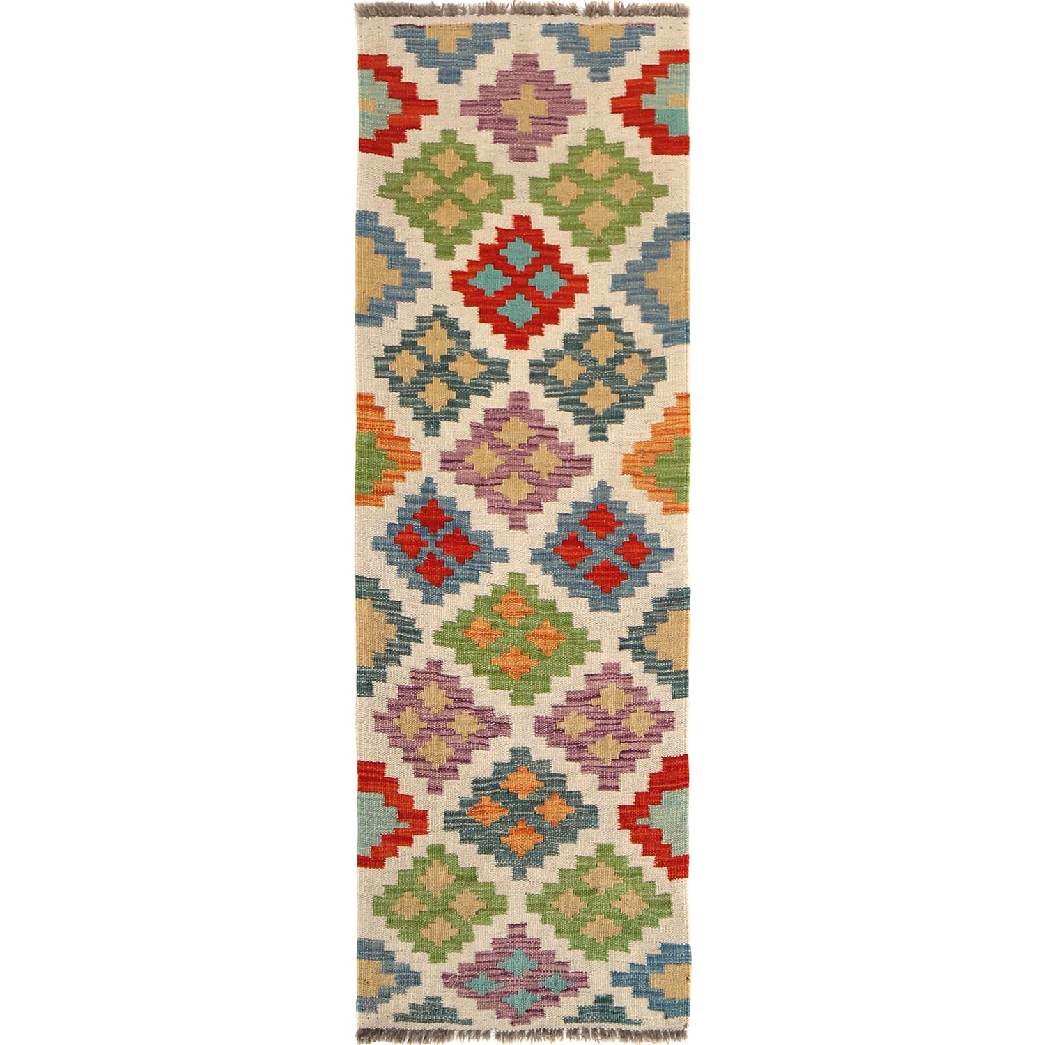 Vegetable Kilim Runner 1' 5" x 5' 1" (ft)- No. B30621