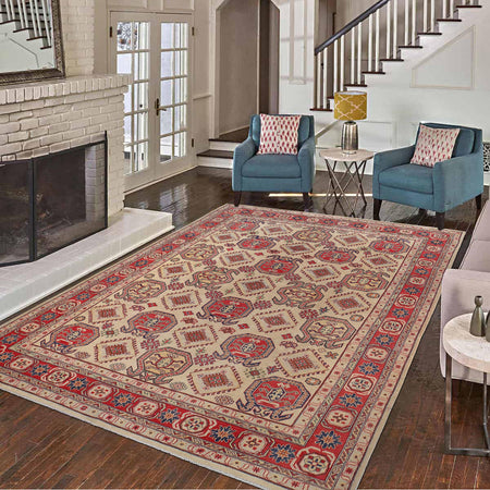 Oriental Kazak Rug 8' 9" x 12' 0" (ft) - No. B30655