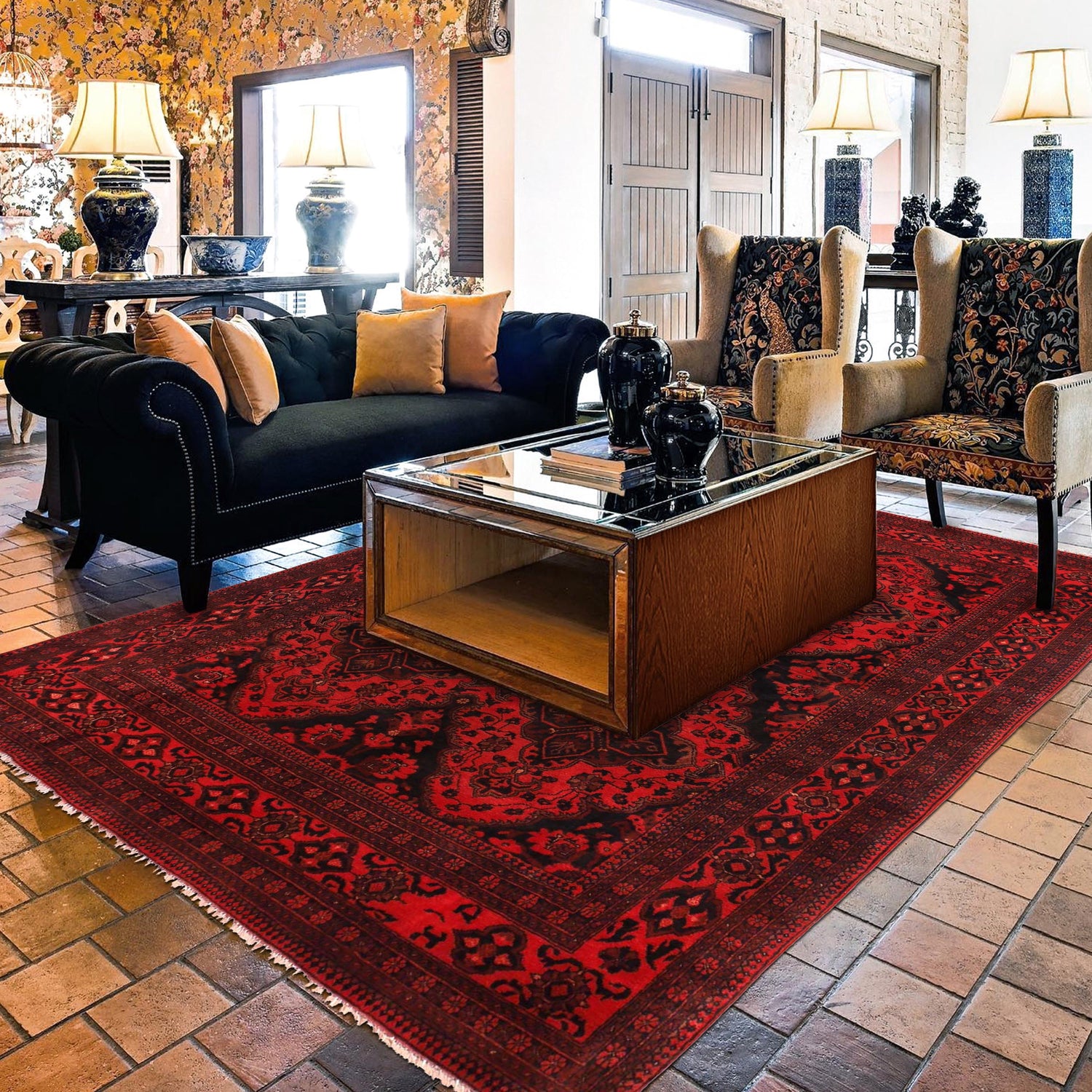 Handmade Khal Mohammadi Carpet 6' 10" x 9' 2" (ft) - No. B30657