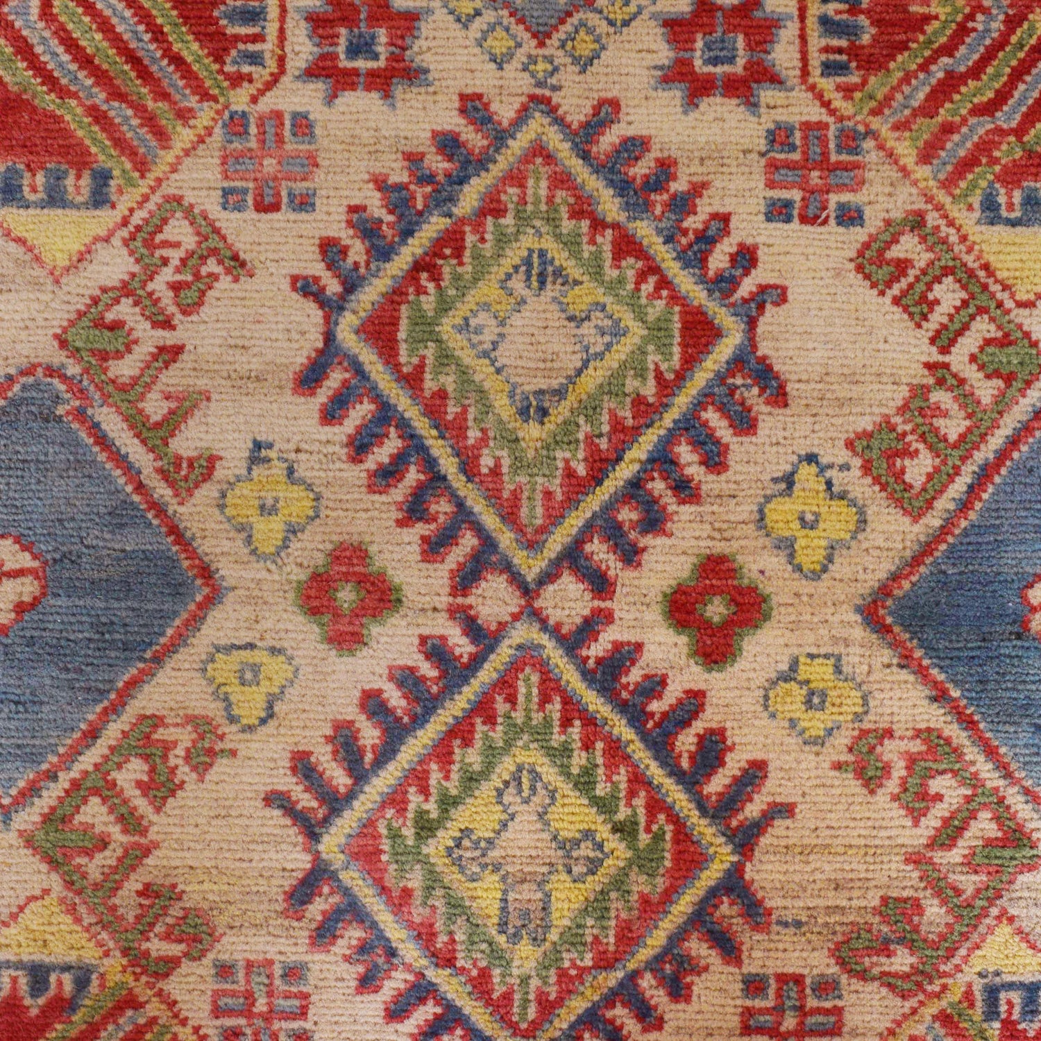Hand Knotted Kazak Carpet 6' 7" x 9' 10" (ft) - No. B31609