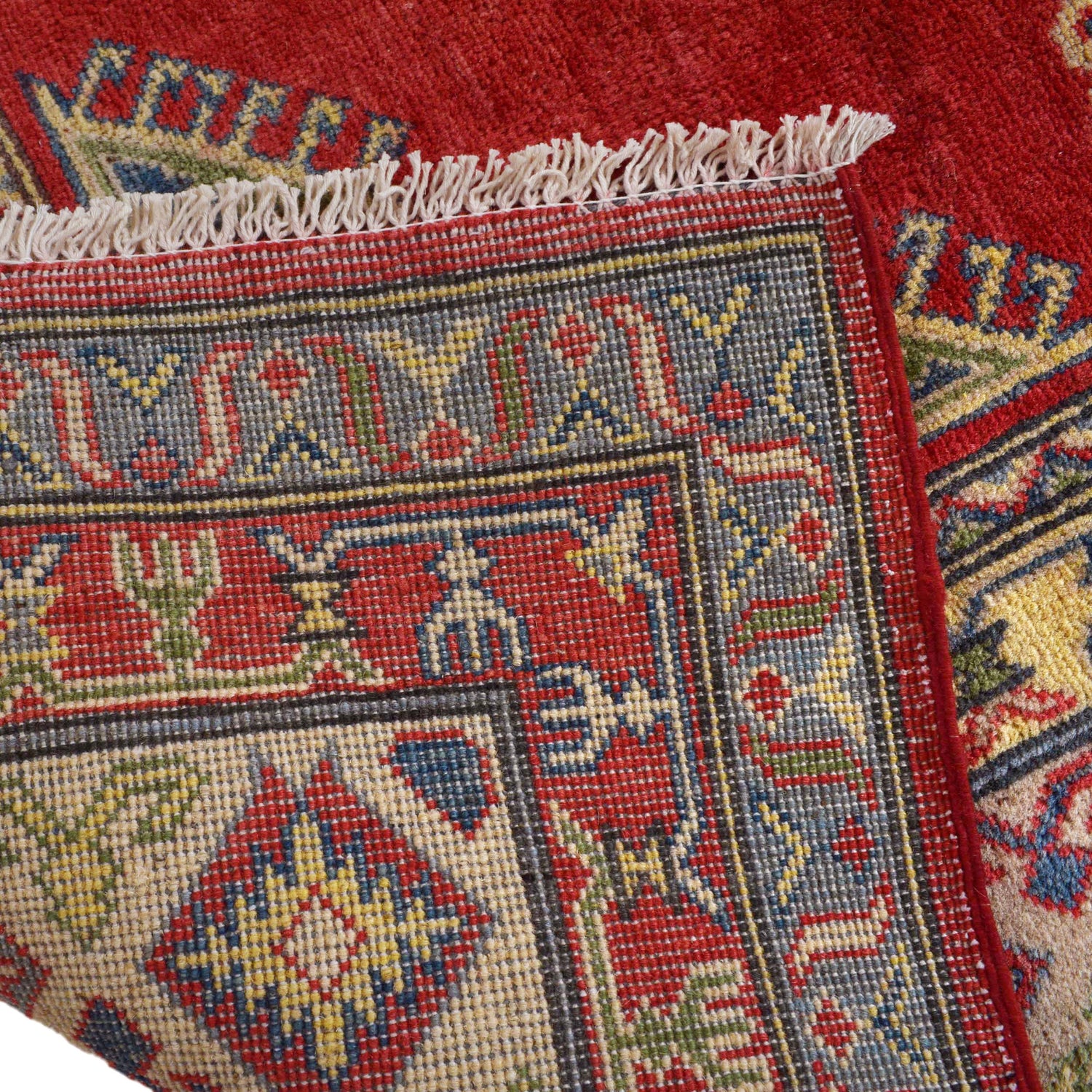 Hand Knotted Kazak Carpet 6' 7" x 9' 10" (ft) - No. B31609