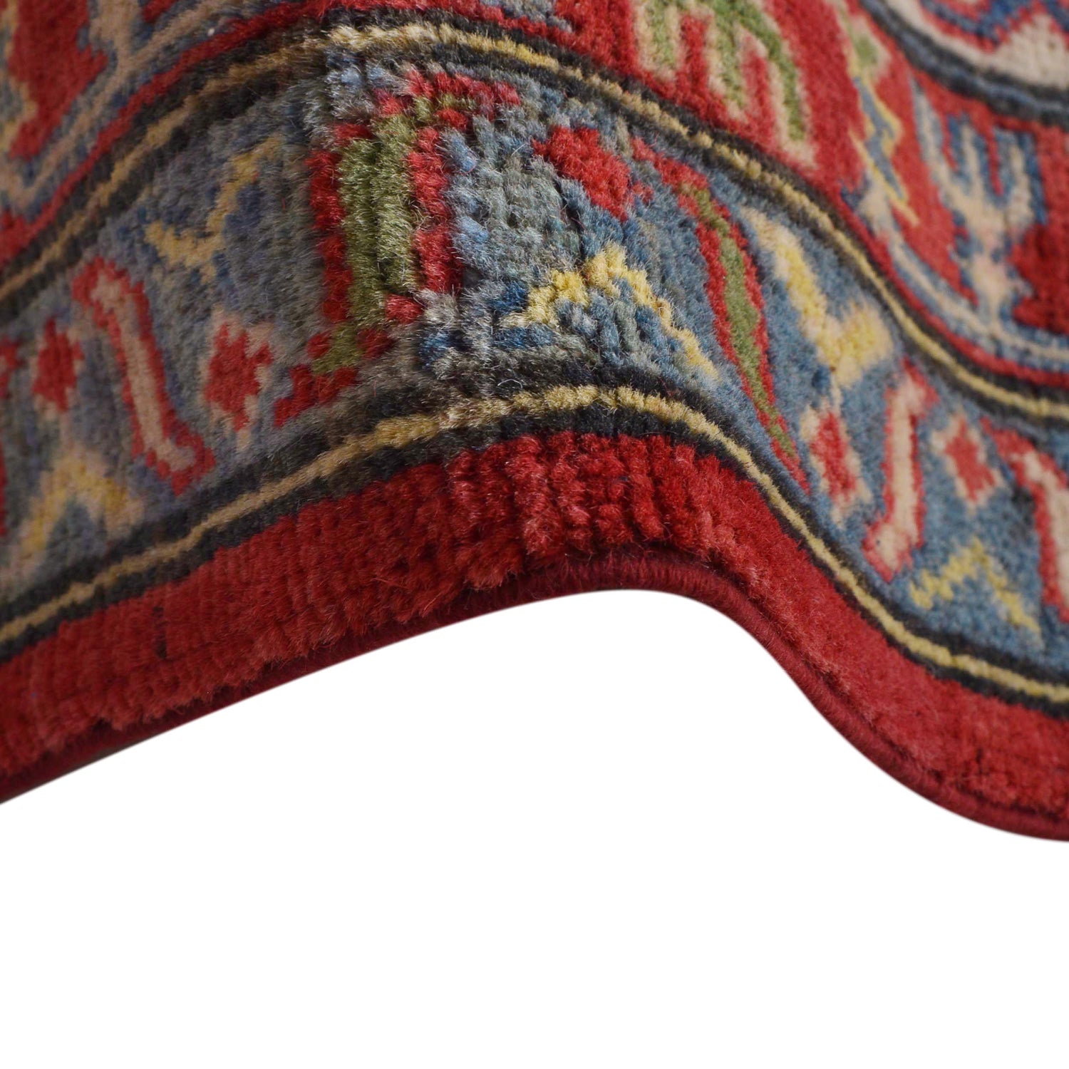 Hand Knotted Kazak Carpet 6' 7" x 9' 10" (ft) - No. B31609