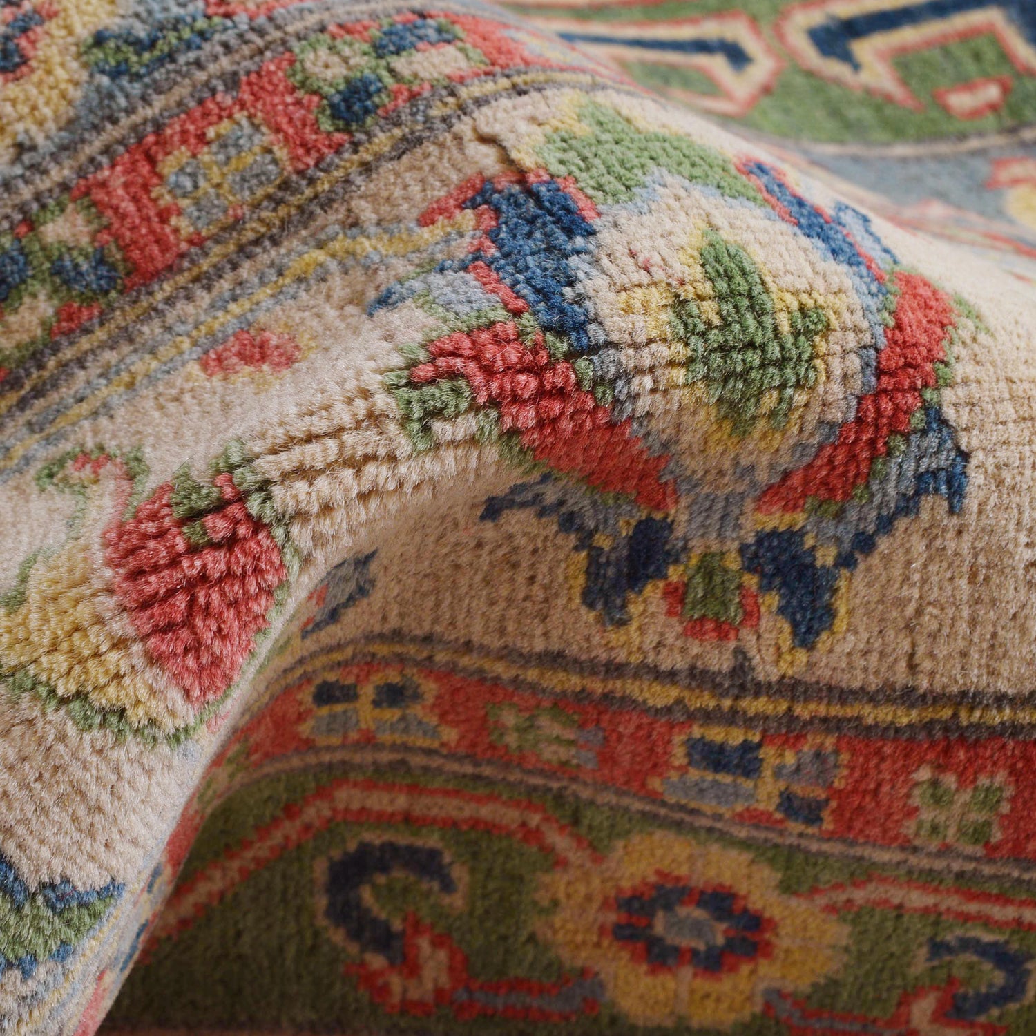 Hand Knotted Kazak Carpet 8' 11" x 11' 10" (ft) - No. B31611