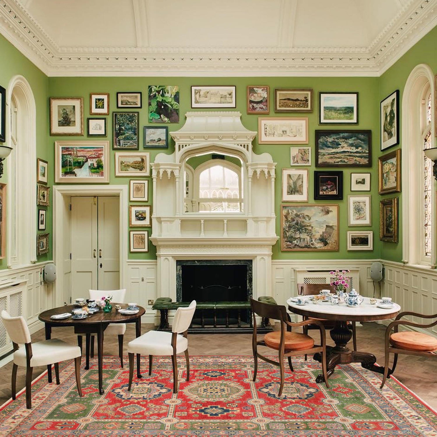 Hand Knotted Kazak Carpet 8' 11" x 11' 10" (ft) - No. B31611