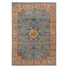 Blue Color Modern Oushak Rug 6' 7" x 9' 8" (ft) - No. B33067