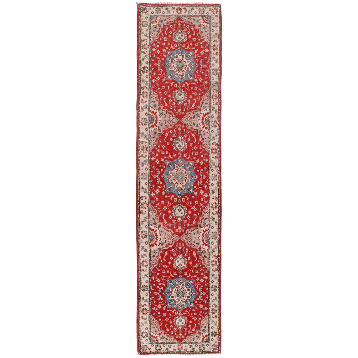 Oriental Kazak Runner 2' 6" x 10' 11" (ft) - No. B33094