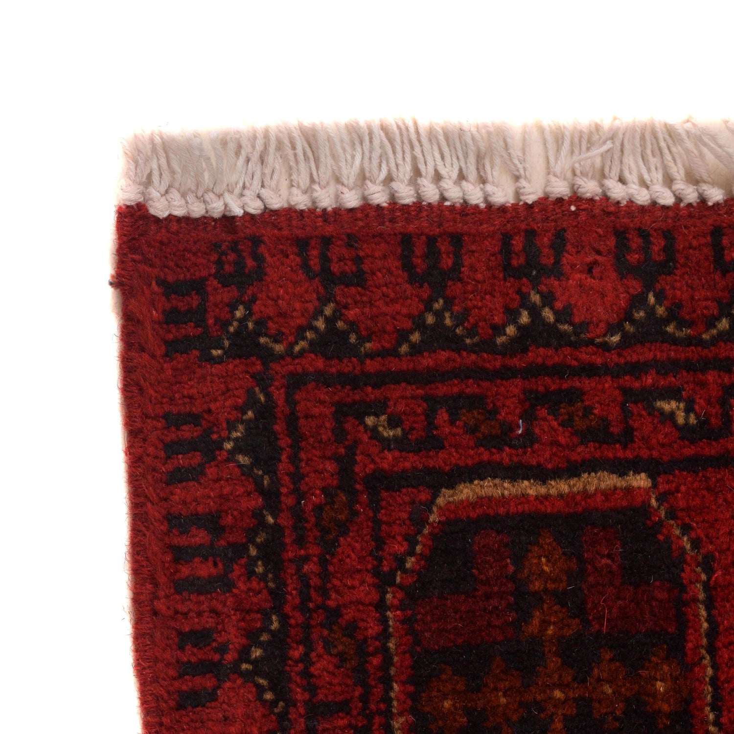 Red Color Khal Mohammadi Carpet 3' 2" x 4' 11" (ft) - No. B34183