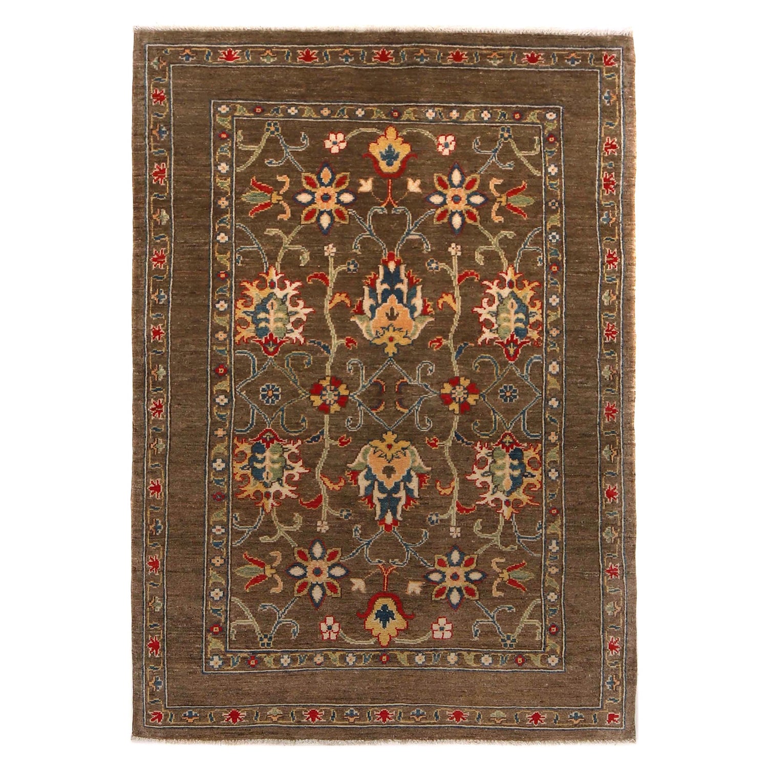 Oriental Sultani Carpet 3' 11" x 5' 8" (ft) - No. B34194