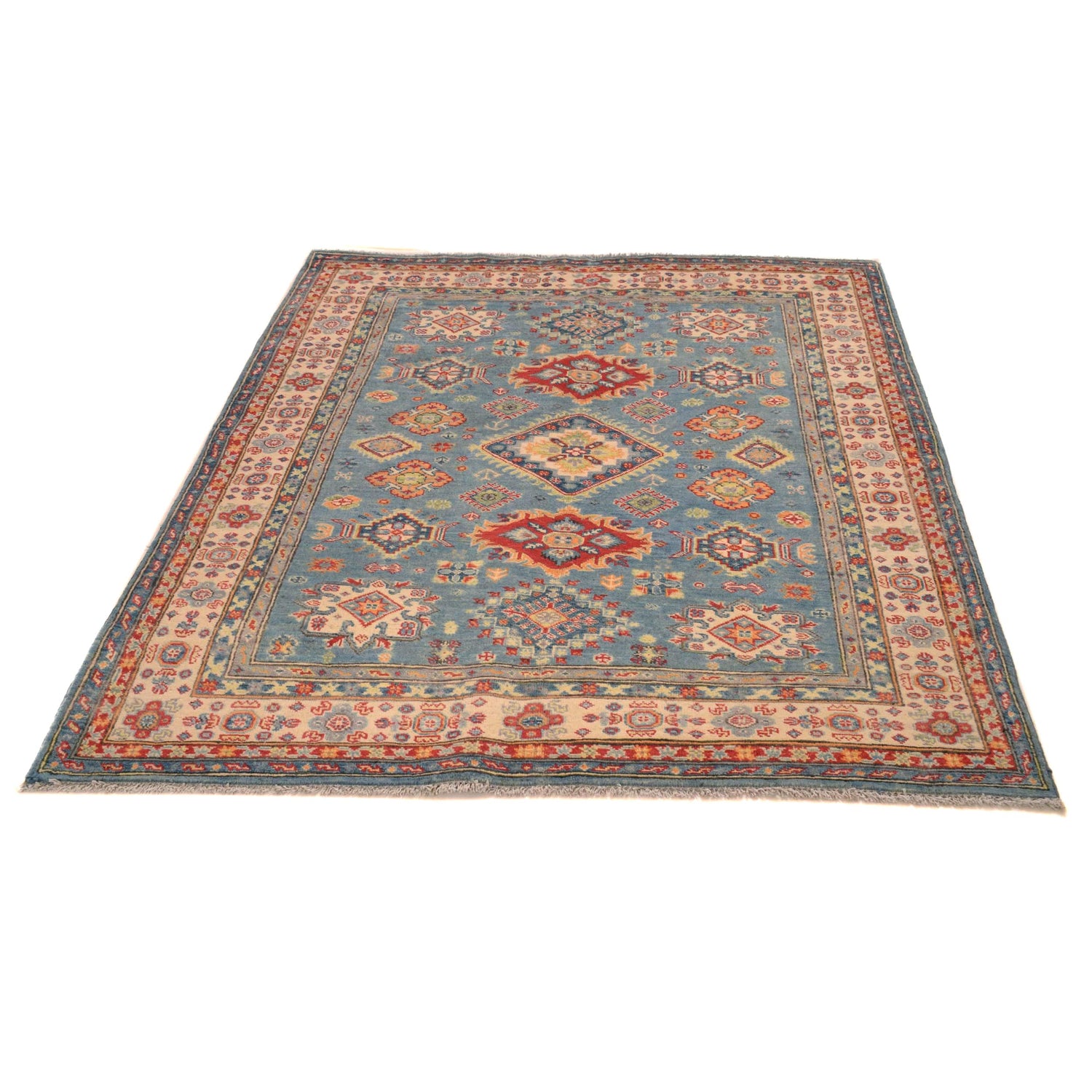 Oriental Kazak Rug 4' 10" x 6' 2" (ft) - No.B34195