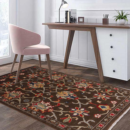 Oriental Sultani Carpet 3' 3" x 4' 8" (ft) - No. B34197