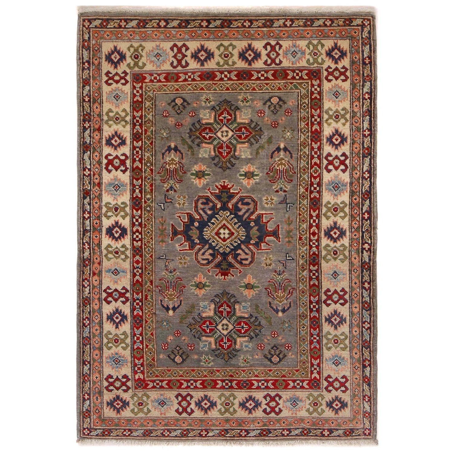 Oriental Kazak Rug 3' 3" x 5' 0" (ft) - No. B34198