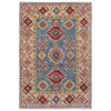 Blue Color Kazak Rug 3' 4" x 5' 0" (ft) - No. B34199