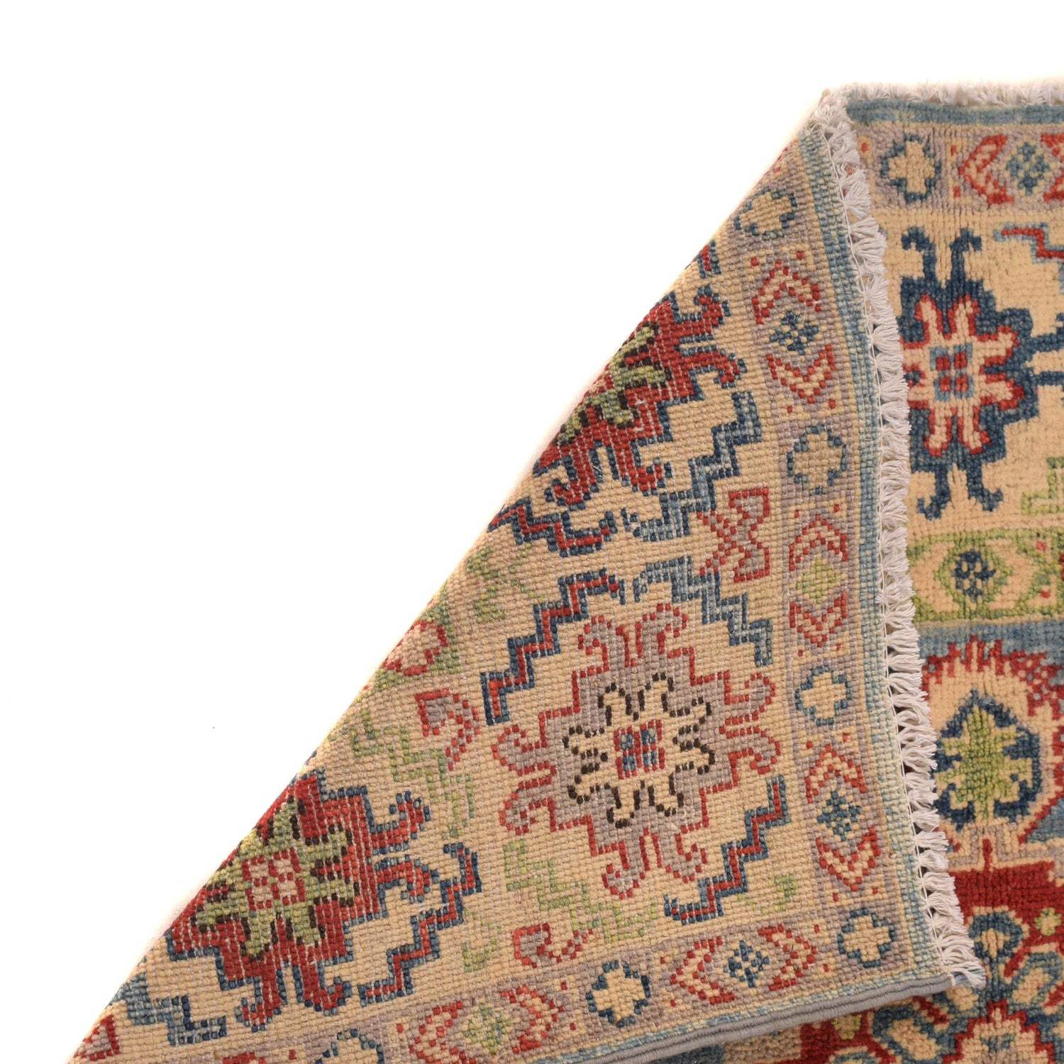 Blue Color Kazak Rug 3' 4" x 5' 0" (ft) - No. B34199