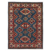 Blue Color Kazak Rug 3' 11" x 5' 9" (ft) - No. B34200