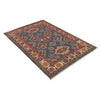 Blue Color Kazak Rug 3' 11" x 5' 9" (ft) - No. B34200