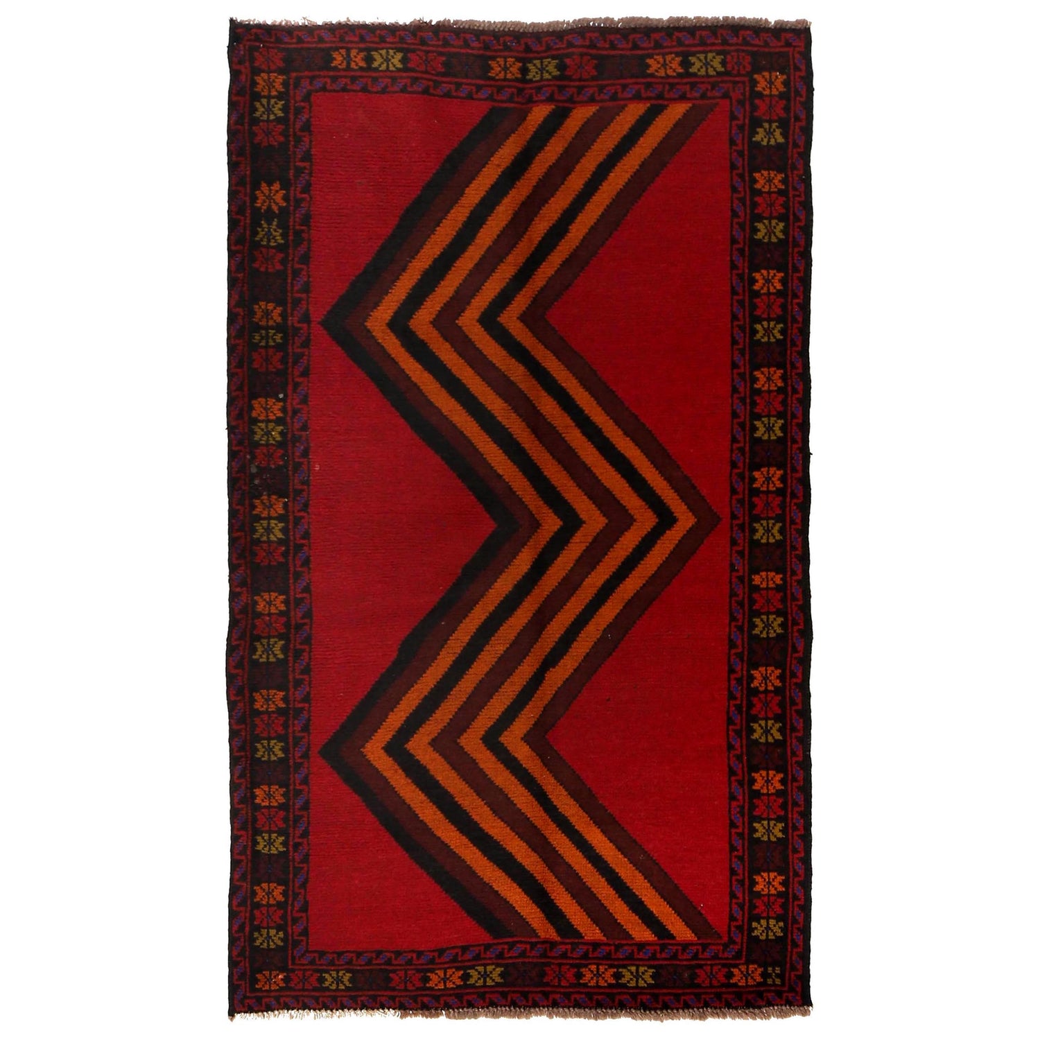 Baluch Short Rug 3' 8" x 6' 4 (ft) - No. B34454