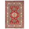 Red Color Kazak Rug 3' 4" x 4' 10" (ft)- No. B34612